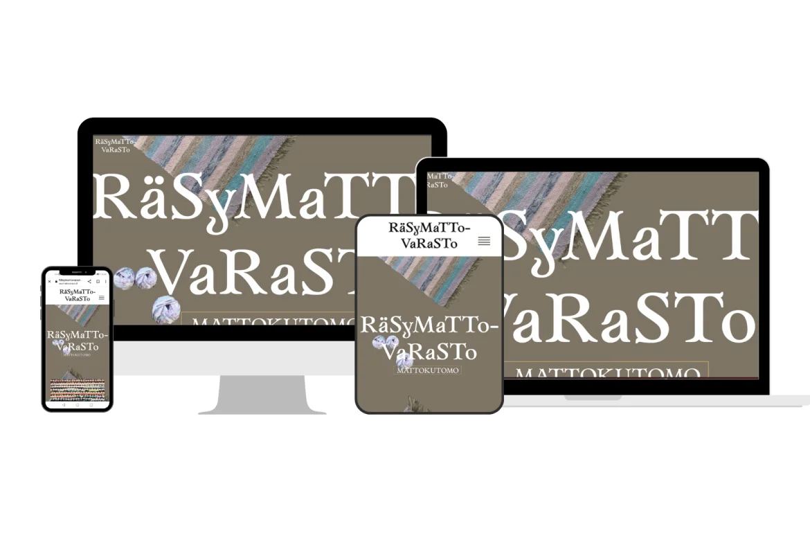 Kotisivu referenssi Räsymattovarasto